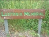 Sign to the Lusitania memorial.